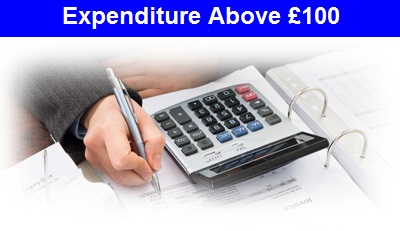 Expenditure over £100 icon